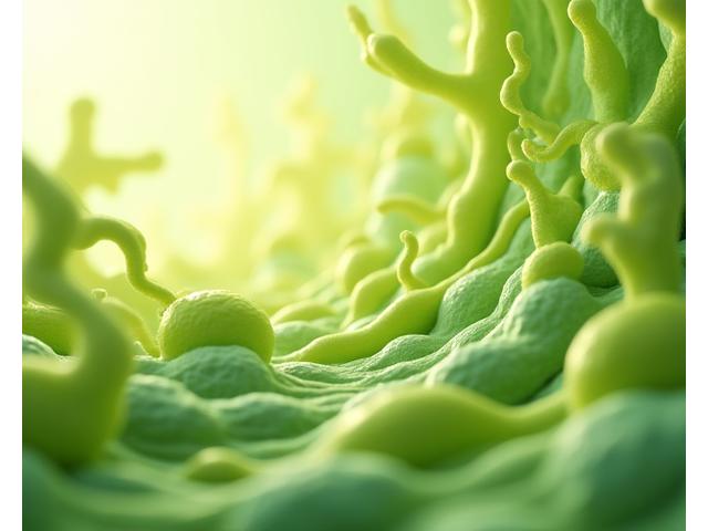 Close-up of healthy gut bacteria, abstract and scientific